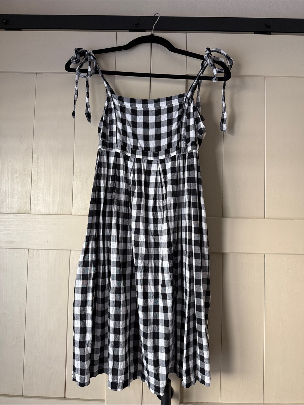 Old Navy Black and White Gingham Sundress